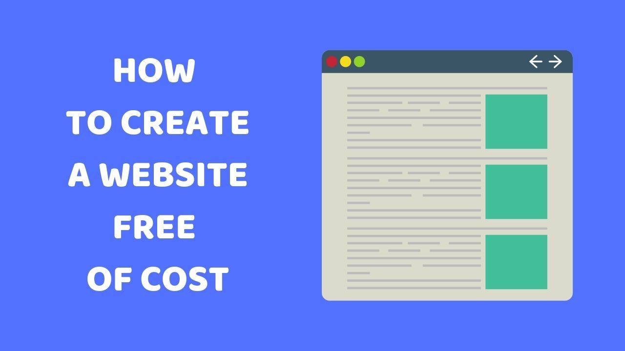 how to create a website free of cost