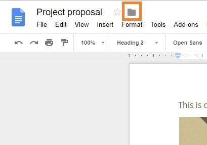 How to create a folder in google docs